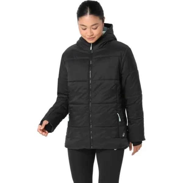 imageASCIS Womens PERFORMANCE INSULATED JACKET ApparelPerformance BlackAquamarine