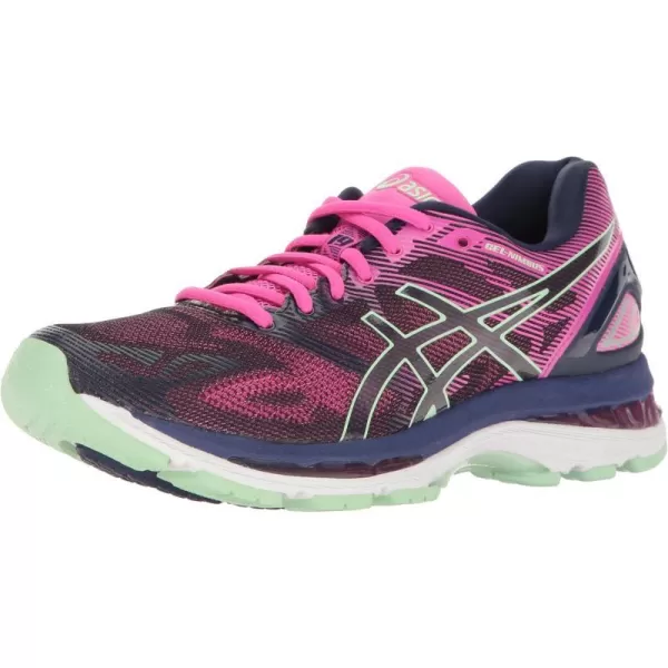 imageASICS GelNimbus 19 Womens Running ShoeIndigo BlueParadise GreenPink Glow