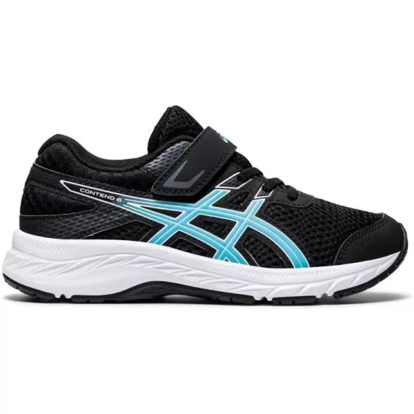imageASICS Kids Contend 6 PreSchool Running ShoesBlackTurquoise