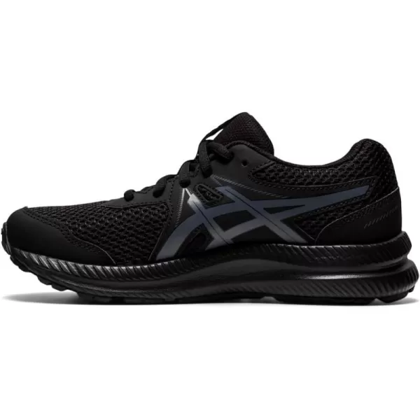 imageASICS Kids Contend 7 Grade School Running ShoeBlackCarrier Grey