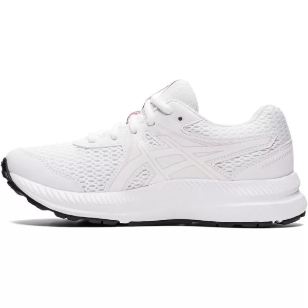 imageASICS Kids Contend 7 Grade School Running ShoeWhiteBarely Rose