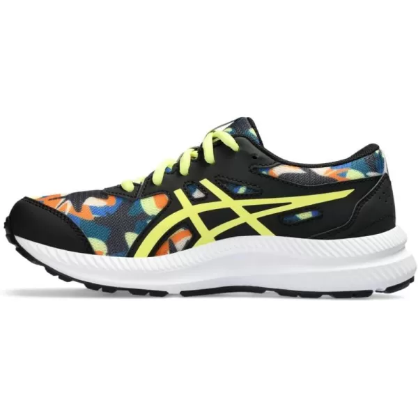 imageASICS Kids Contend 8 Grade School Running ShoesBlackGlow Yellow