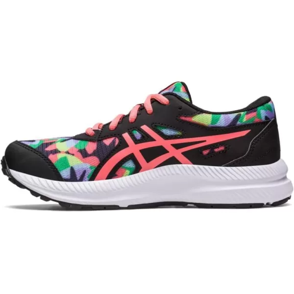 imageASICS Kids Contend 8 Grade School Running ShoesBlackPapaya