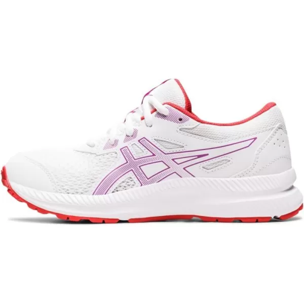 imageASICS Kids Contend 8 Grade School Running ShoesWhiteOrchid