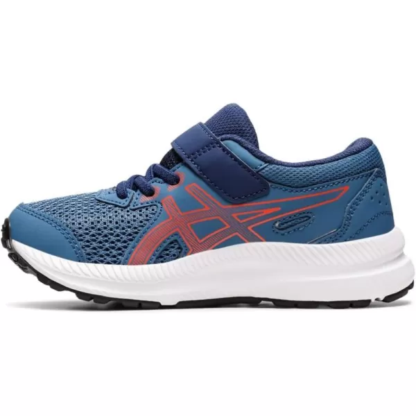 imageASICS Kids Contend 8 PreSchool Running ShoesAzureCherry Tomato