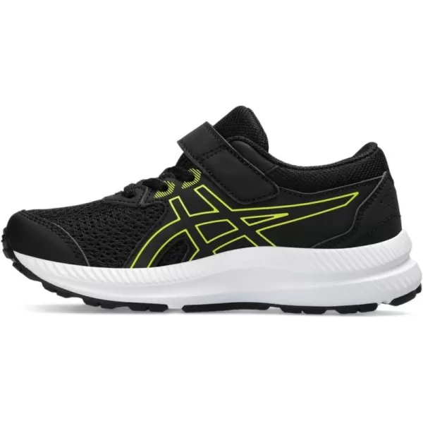 imageASICS Kids Contend 8 PreSchool Running ShoesBlackBright Yellow