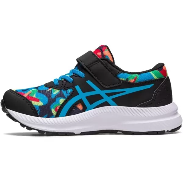 imageASICS Kids Contend 8 PreSchool Running ShoesBlackIsland Blue