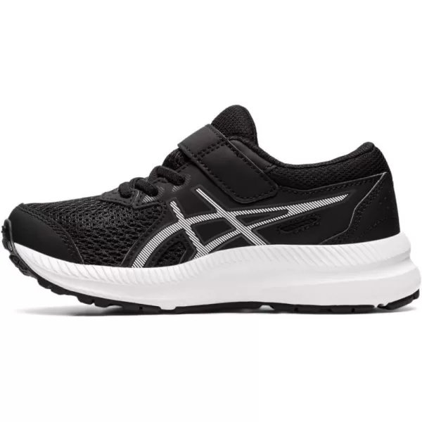 imageASICS Kids Contend 8 PreSchool Running ShoesBlackWhite