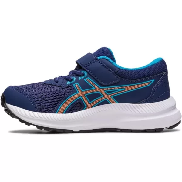 imageASICS Kids Contend 8 PreSchool Running ShoesIndigo BlueSun Peach