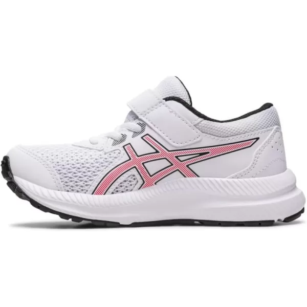 imageASICS Kids Contend 8 PreSchool Running ShoesWhiteElectric Red