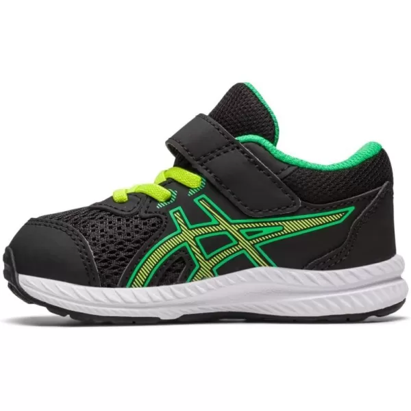 imageASICS Kids Contend 8 Toddler Running ShoesBlackLime Zest