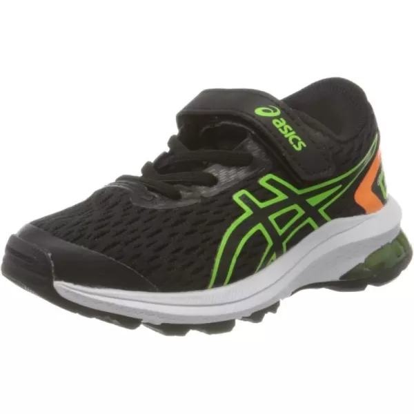 imageASICS Kids GT1000 9 Grade School Running ShoesBlackGreen Gecko