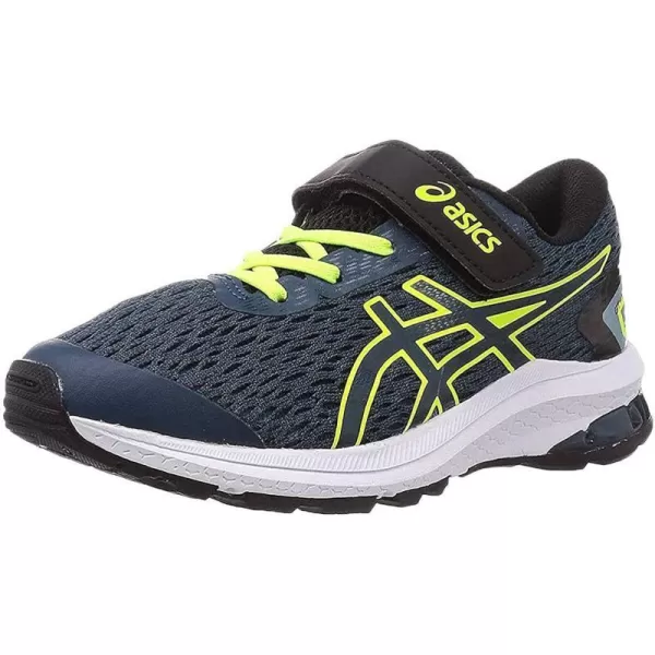 imageASICS Kids GT1000 9 PreSchool Running ShoesMagnetic BlueSafety Yellow 406