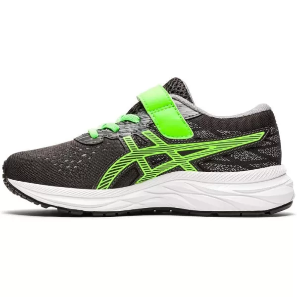 imageASICS Kids Gel Excite 7 PreSchool Runnnig ShoeGraphite GreyGreen Gecko