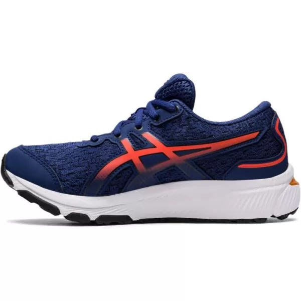 imageASICS Kids GelCumulus 24 Grade School Running ShoesDeep OceanCherry Tomato