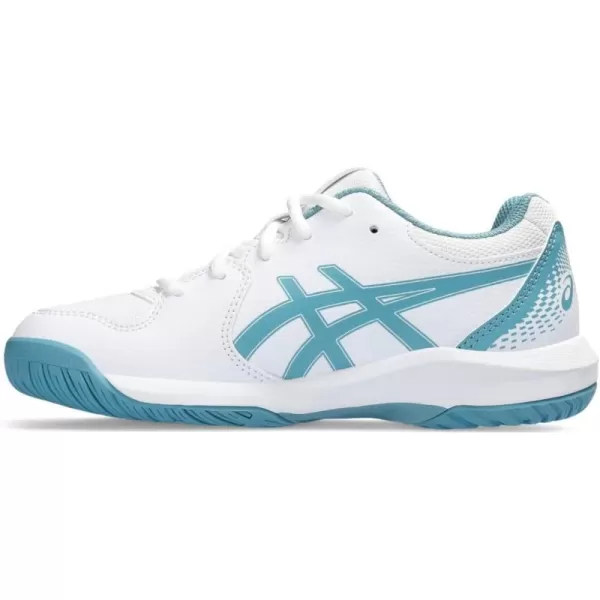 imageASICS Kids GelDedicate 8 Grade School Tennis ShoeWhiteGris Blue
