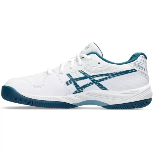imageASICS Kids GelGame 9 Grade School Tennis ShoeWhiteRestful Teal