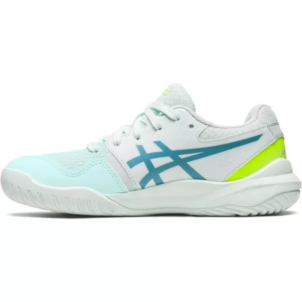 imageASICS Kids GelResolution 9 Grade School Tennis ShoeSoothing SeaGris Blue