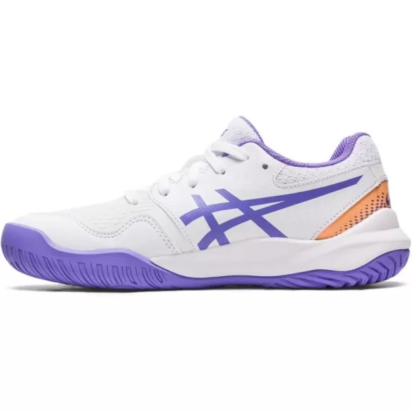 imageASICS Kids GelResolution 9 Grade School Tennis ShoeWhiteAmethyst