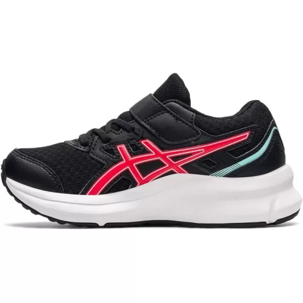 imageASICS Kids JOLT 3 PreSchool Running ShoeBlackElectric Red