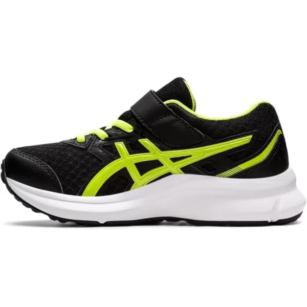 imageASICS Kids JOLT 3 PreSchool Running ShoeBlackHazard Green