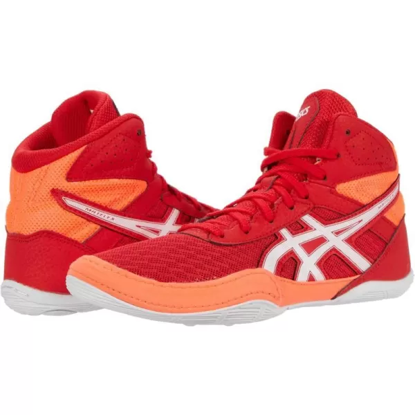 imageASICS Kids Matflex 6 Grade School Wrestling ShoesClassic RedFlash Coral