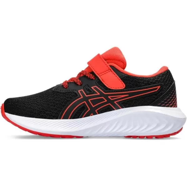 imageASICS Kids PRE Excite 10 PreSchool Running ShoesBlackTrue Red