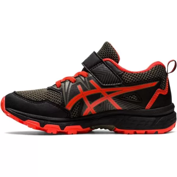imageASICS Kids PRE Venture 8 PreSchool Running ShoesBlackCherry Tomato