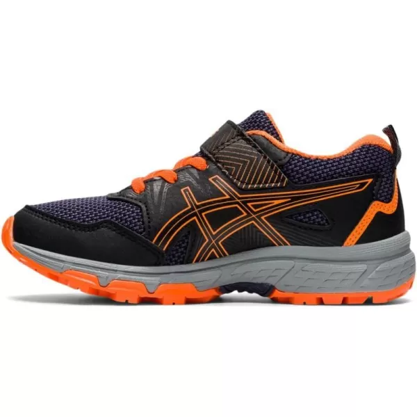 imageASICS Kids PRE Venture 8 PreSchool Running ShoesBlackShocking Orange
