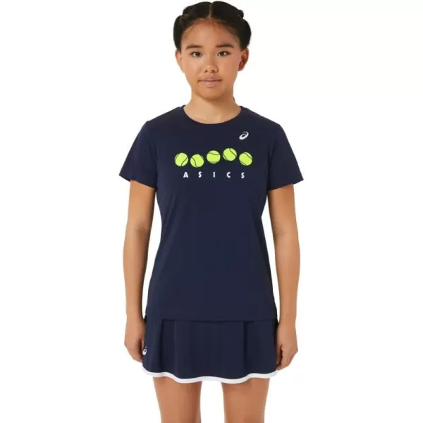 imageASICS Kids Tennis Graphic TEEMidnight