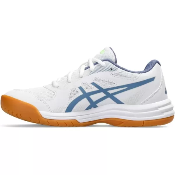 imageASICS Kids Upcourt 5 Grade School Volleyball ShoesWhiteDenim Blue