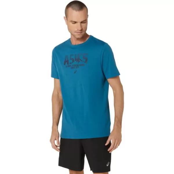 imageASICS Mens 1977 MTN TEE Training ApparelEvening Teal