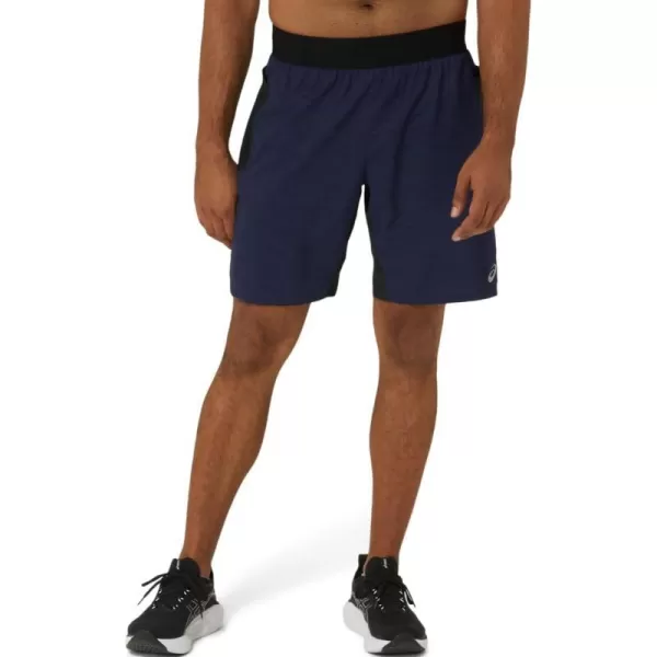 imageASICS Mens 9IN Mixer Short Training ApparelPeacoat Digital JaponismP Black