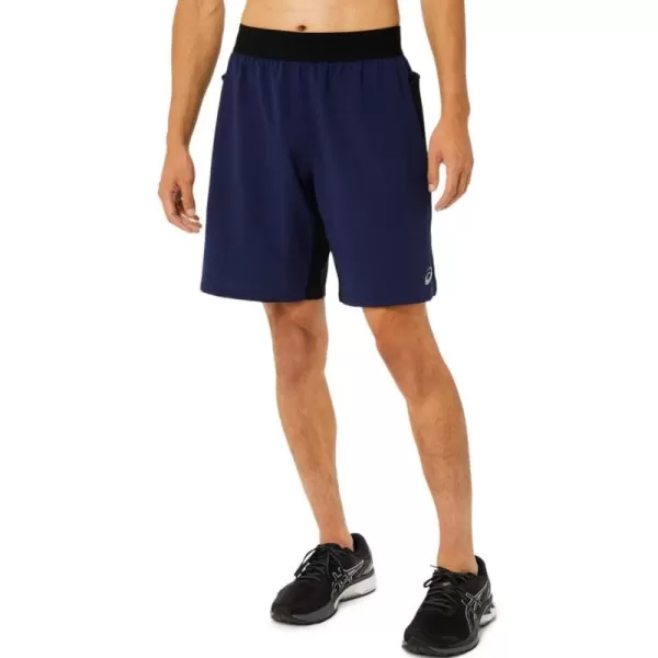 imageASICS Mens 9IN Mixer Short Training ApparelPeacoatPerformance Black