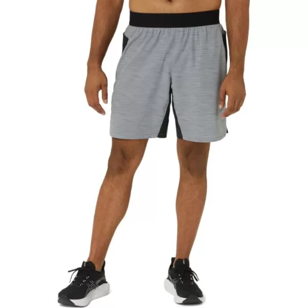 imageASICS Mens 9IN Mixer Short Training ApparelSheet Rock Digital JaponismP Black