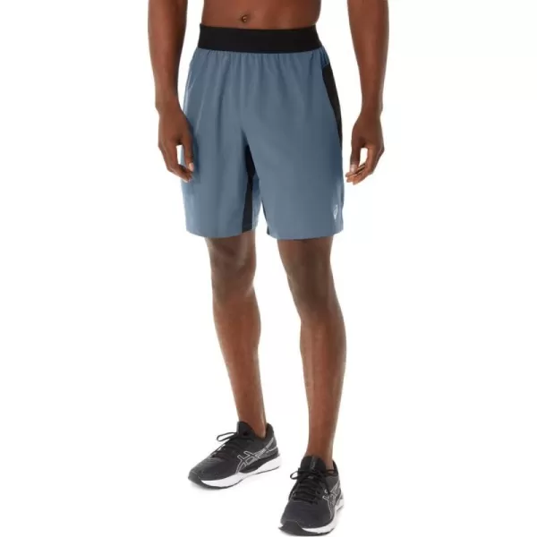 imageASICS Mens 9IN Mixer Short Training ApparelSteel Blue