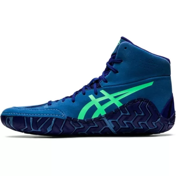 imageASICS Mens Aggressor 5 Wrestling ShoesAzureNew Leaf
