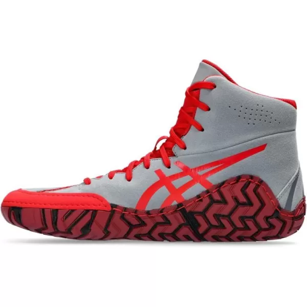 imageASICS Mens Aggressor 5 Wrestling ShoesSheet RockClassic Red