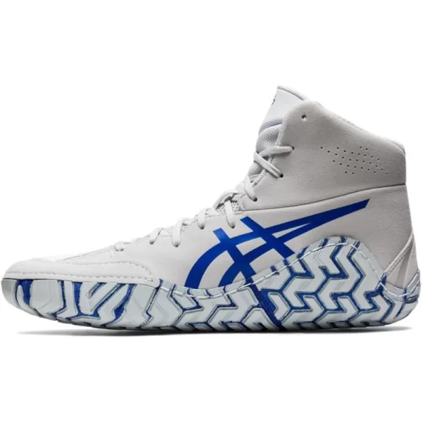 imageASICS Mens Aggressor 5 Wrestling ShoesWhiteLapis Lazuli Blue