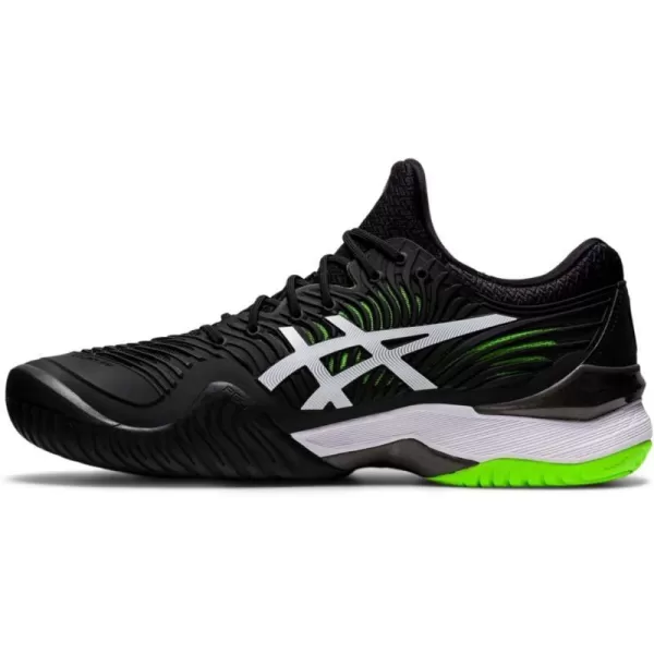 imageASICS Mens Court FlyteFoam 2 Tennis ShoesBlackGreen Gecko