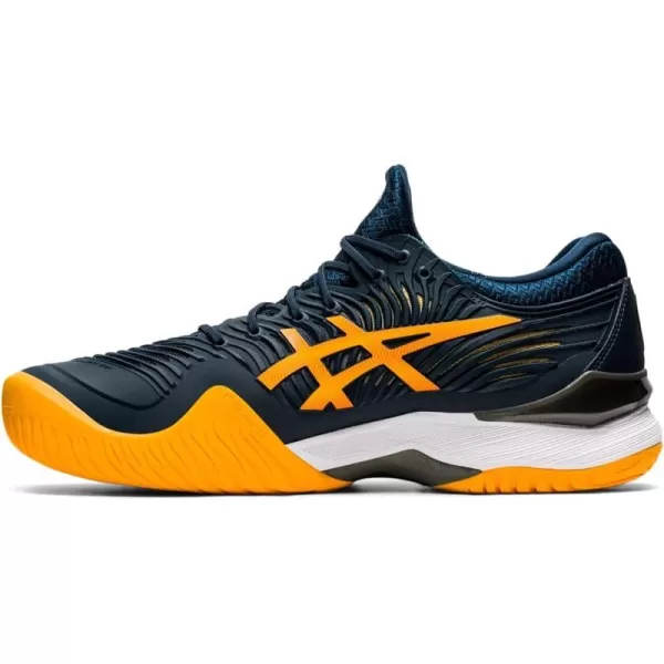 imageASICS Mens Court FlyteFoam 2 Tennis ShoesFrench BlueAmber