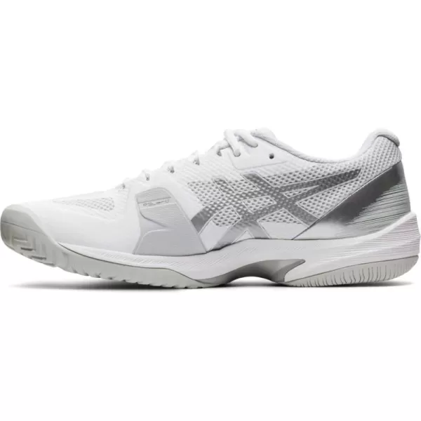 imageASICS Mens Court Speed FlyteFoam Tennis ShoesWhitePure Silver