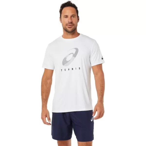 imageASICS Mens Court Spiral TEE Tennis ApparelBrilliant White