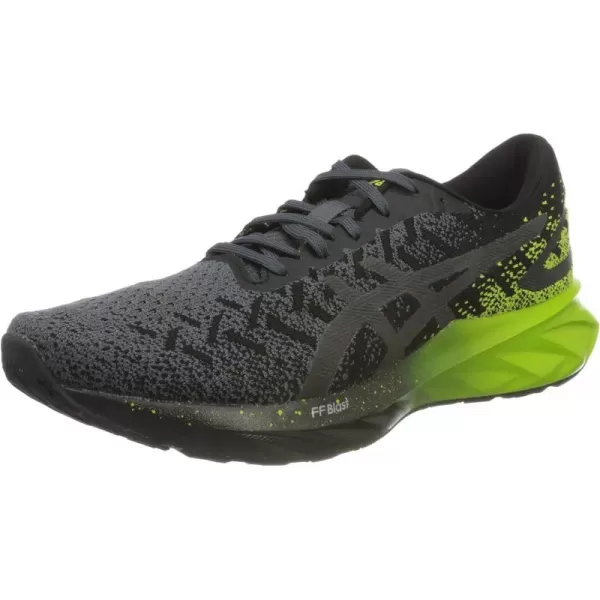 imageASICS Mens Dynablast Running ShoesBlack Lime Zest