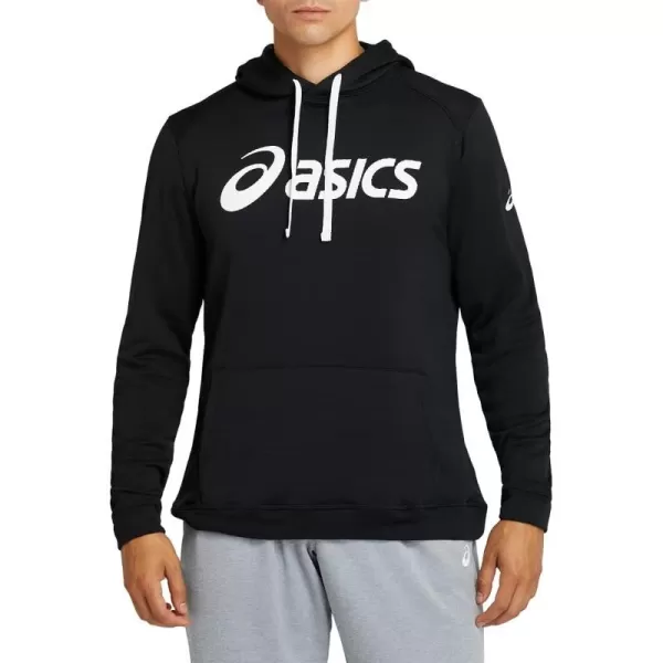 imageASICS Mens Essential French Terry Hoodie ApparelPerformance BlackBrilliant White