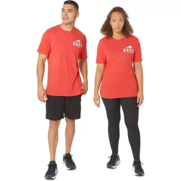 imageASICS Mens Fuji 1977 TEE ApparelClassic Red Heather