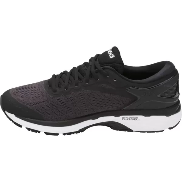 imageASICS Mens GELKayano 24 Athletic ShoeBlackPhantomWhite