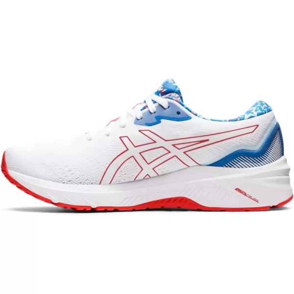 imageASICS Mens GT1000 11 Running ShoesWhiteElectric Red