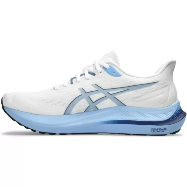 imageASICS Mens GT2000 12 Running ShoeWhiteStorm Blue
