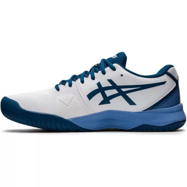 imageASICS Mens GelChallenger 13 Tennis ShoesWhiteLight Indigo